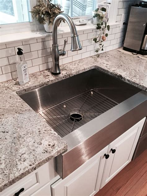 white cabinets with stainless steel farm sink|white country kitchen cabinet pics.